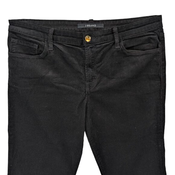 J BRAND Selena Bootcut Corduroy Pants Womens Black Modal Blend Size 32 - Picture 3 of 9